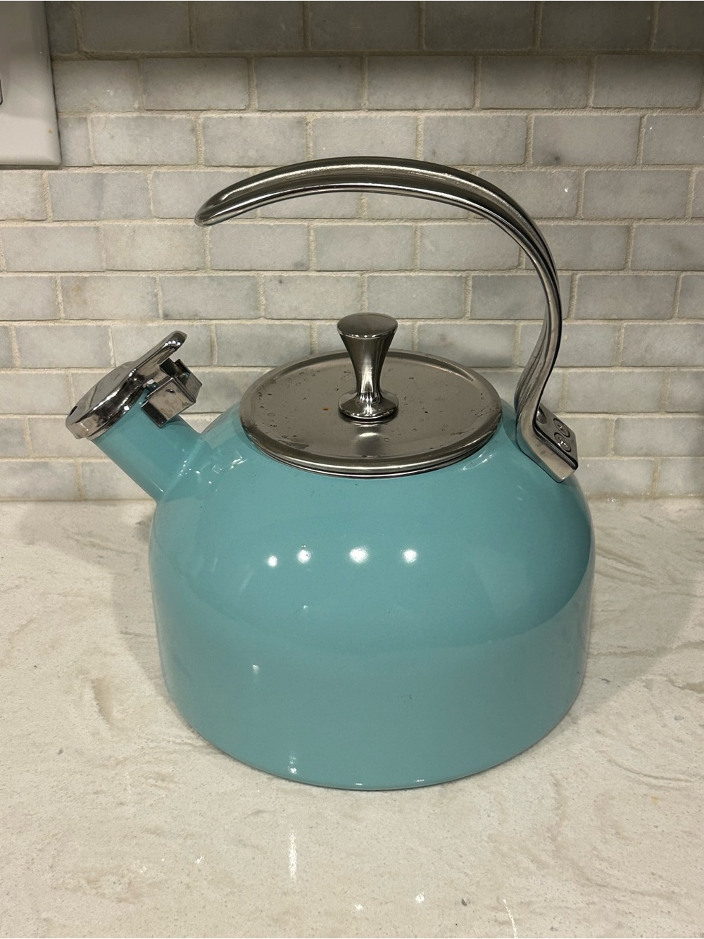 Kate Spade Whistle Kettle Teal Stovetop Teakettle